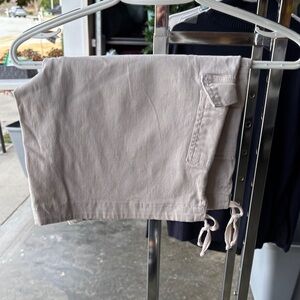 Light Beige Drawstring Cargo shorts